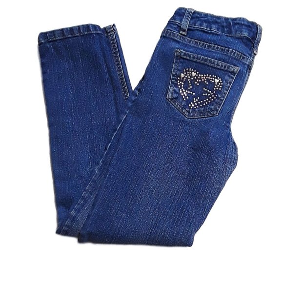 eye candy Other - Eye Candy Heart Embellished Denim Jeans- Girls Sz 12